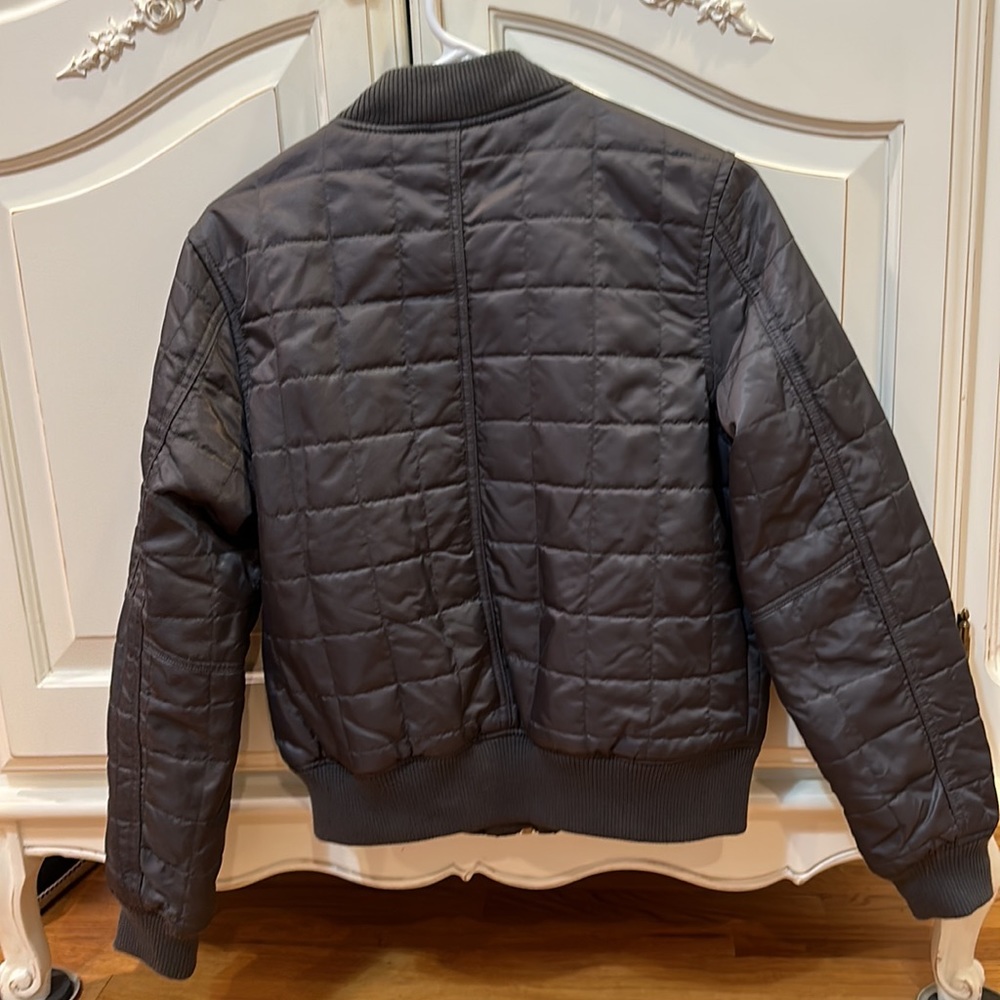 Gray Lightweight Bomber Jacket - image 2